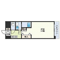 オーシャン仁保新町 1Kの間取図画像