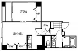 ラトゥールイノウエ 1LDKの間取図画像