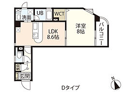 ShetlandCourt2 1LDKの間取図画像