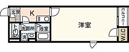レオネクストプレミール 1Kの間取図画像