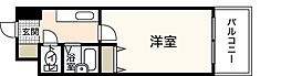セレッソ竹原 1DKの間取図画像