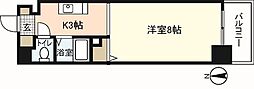 ゴーウェル富士見町 1Kの間取図画像