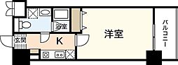 アクアシティ舟入中町 1Kの間取図画像