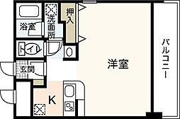 ヒルサイドこいとう坂 ワンルームの間取図画像