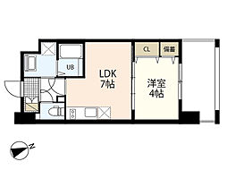 katayamaビル27 1LDKの間取図画像