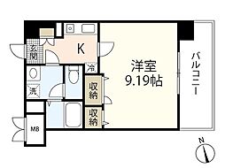 第24友建ビル 1Kの間取図画像