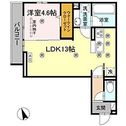セレーノ コート 1LDKの間取図画像