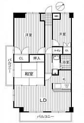 天衣中筋 3LDKの間取図画像