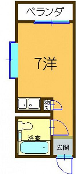 セルシオI ｜広島県広島市佐伯区五日市町昭和台(賃貸マンション1R・2階・14.26㎡)の写真 その2