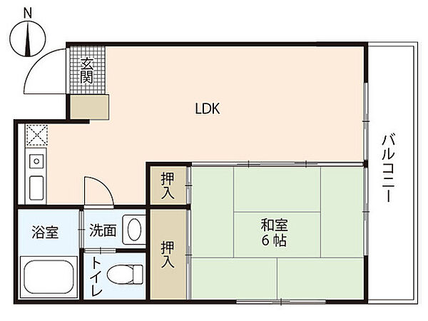 三原ビル ｜広島県広島市中区大手町3丁目(賃貸マンション1LDK・4階・34.61㎡)の写真 その2