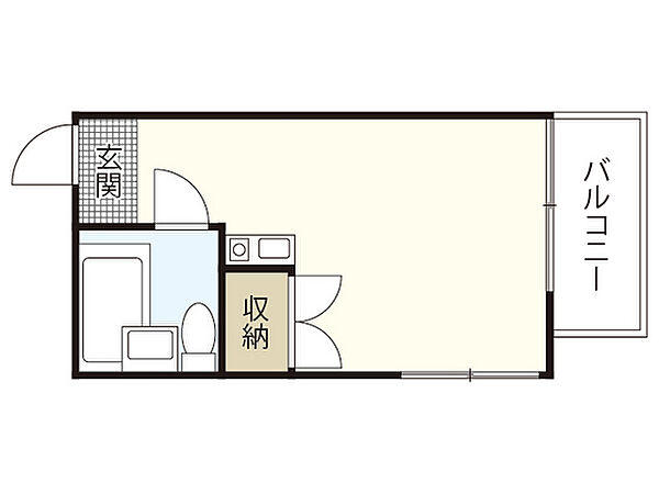 フォルテシモ住吉 ｜広島県広島市中区住吉町(賃貸マンション1R・3階・16.80㎡)の写真 その2