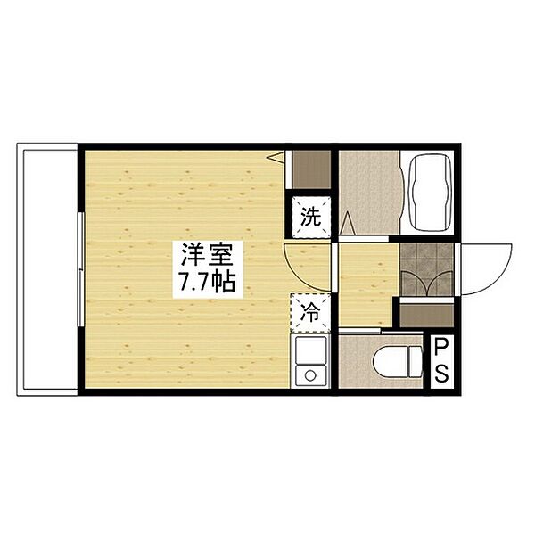 プレジャーコーポ三宅 ｜広島県広島市佐伯区三宅5丁目(賃貸アパート1R・1階・19.80㎡)の写真 その2