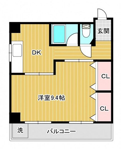 原電(げんでん)ビル ｜広島県広島市中区舟入本町(賃貸マンション1DK・4階・32.86㎡)の写真 その2