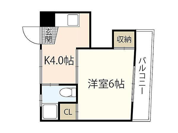 Ｃａｌｍ楠木六番館 ｜広島県広島市西区楠木町4丁目(賃貸マンション1K・3階・22.34㎡)の写真 その2