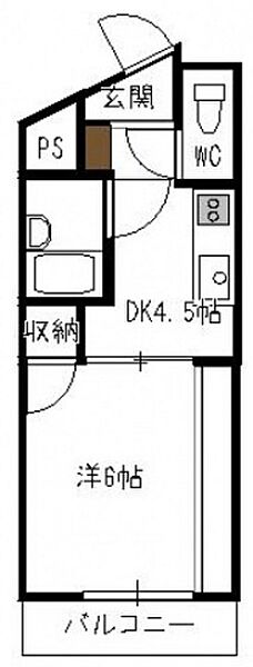 C＆C　MIYAKE ｜広島県広島市佐伯区三宅4丁目(賃貸マンション1K・1階・21.48㎡)の写真 その2