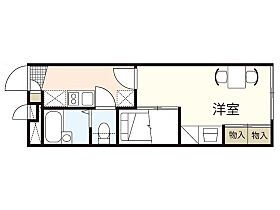 広島県広島市安佐南区長楽寺2丁目（賃貸アパート1K・2階・22.35㎡） その2