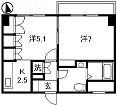 ブリアンローズ上幟町  ｜ 広島県広島市中区上幟町（賃貸マンション2K・2階・40.72㎡） その2