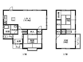 広島県広島市安佐南区川内6丁目（賃貸一戸建3LDK・--・77.55㎡） その2