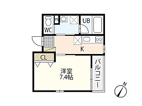 ＰＬＥＩＮＳＯＬＥＩＬ古江西町  ｜ 広島県広島市西区古江西町（賃貸アパート1K・3階・28.60㎡） その2