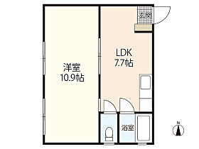 安村ビル  ｜ 広島県広島市中区富士見町（賃貸マンション1DK・4階・37.40㎡） その1