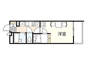 広島県広島市西区福島町2丁目（賃貸マンション1K・2階・19.87㎡） その2