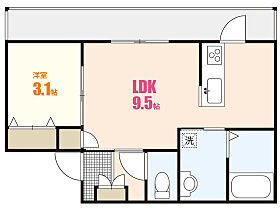 広島県広島市安佐南区古市2丁目（賃貸アパート1LDK・4階・33.20㎡） その2