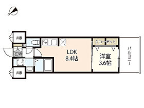 広島県広島市西区西観音町（賃貸マンション1LDK・5階・29.20㎡） その2