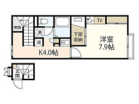 広島県広島市安佐南区安東6丁目（賃貸アパート1K・2階・28.02㎡） その2