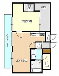 間取図画像 1LDK