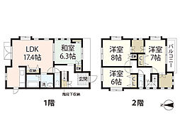 五月が丘戸建 4LDKの間取り