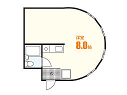 メゾン香川 ワンルームの間取図画像