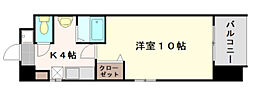 ＮＥＷ‘Ｓ弐番館 4階1Kの間取り
