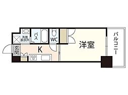 ORIENT BLD No.125 20階1Kの間取り