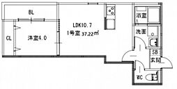 間取図画像 1LDK
