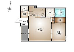 Regalest-F 井口1 1LDKの間取図画像