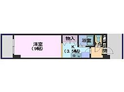 ソレーユ宮内 1Kの間取図画像