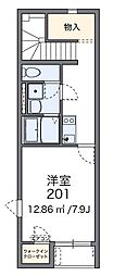 レオネクストミドリSO 1Kの間取図画像