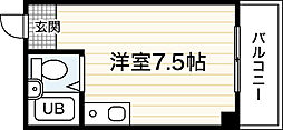 サンパーク横川 ワンルームの間取図画像