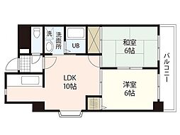 グランシャリオ横川 2LDKの間取図画像