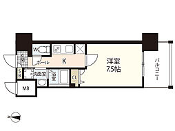 S-RESIDENCE国泰寺一丁目 1Kの間取図画像