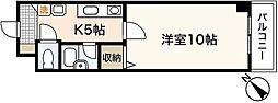 プラムグロウブ 1DKの間取図画像