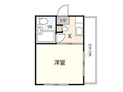 グランコンシェルト 1Kの間取図画像
