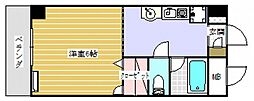 ラ・ポール小町 ワンルームの間取図画像