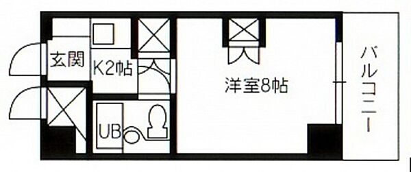 広島県広島市南区比治山町(賃貸マンション1K・6階・17.29㎡)の写真 その2