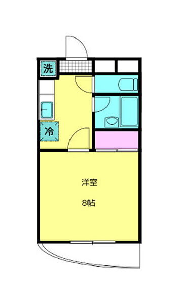 広島県広島市佐伯区旭園(賃貸マンション1K・2階・25.92㎡)の写真 その2