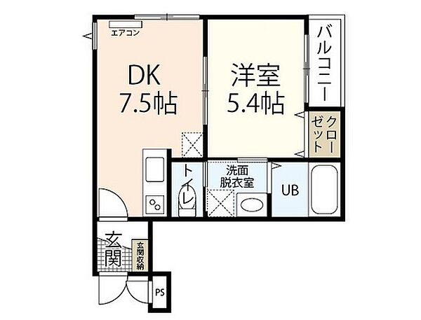 ＣＬＯＶＥＲ　ＮＡＧＡＴＳＵＫＡ ｜広島県広島市安佐南区長束5丁目(賃貸アパート1DK・3階・32.61㎡)の写真 その2