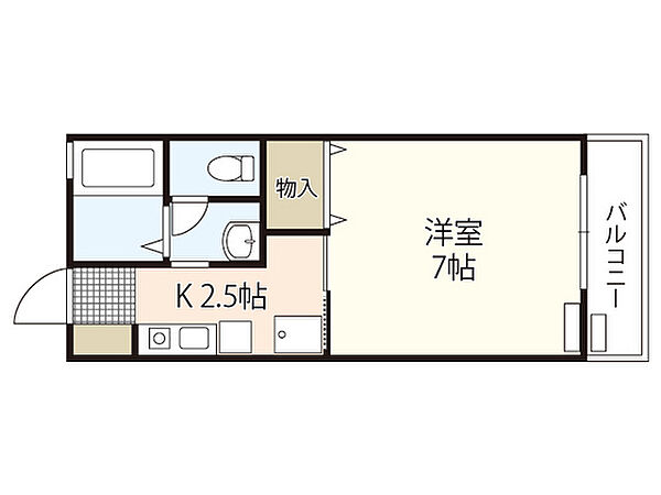 ハイム上安 ｜広島県広島市安佐南区上安2丁目(賃貸アパート1K・1階・23.60㎡)の写真 その2