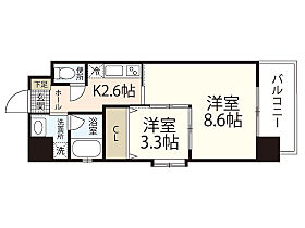 広島県安芸郡府中町大須2丁目（賃貸マンション2K・6階・35.20㎡） その2