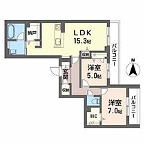 広島県広島市東区山根町（賃貸マンション2LDK・3階・70.94㎡） その2