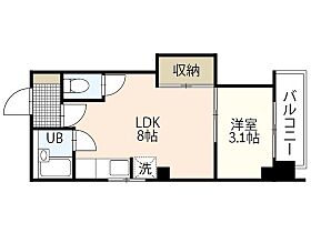 広島県広島市中区榎町（賃貸マンション1LDK・4階・26.50㎡） その2